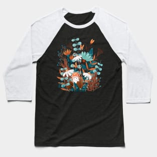 Mushroom in flowers Baseball T-Shirt